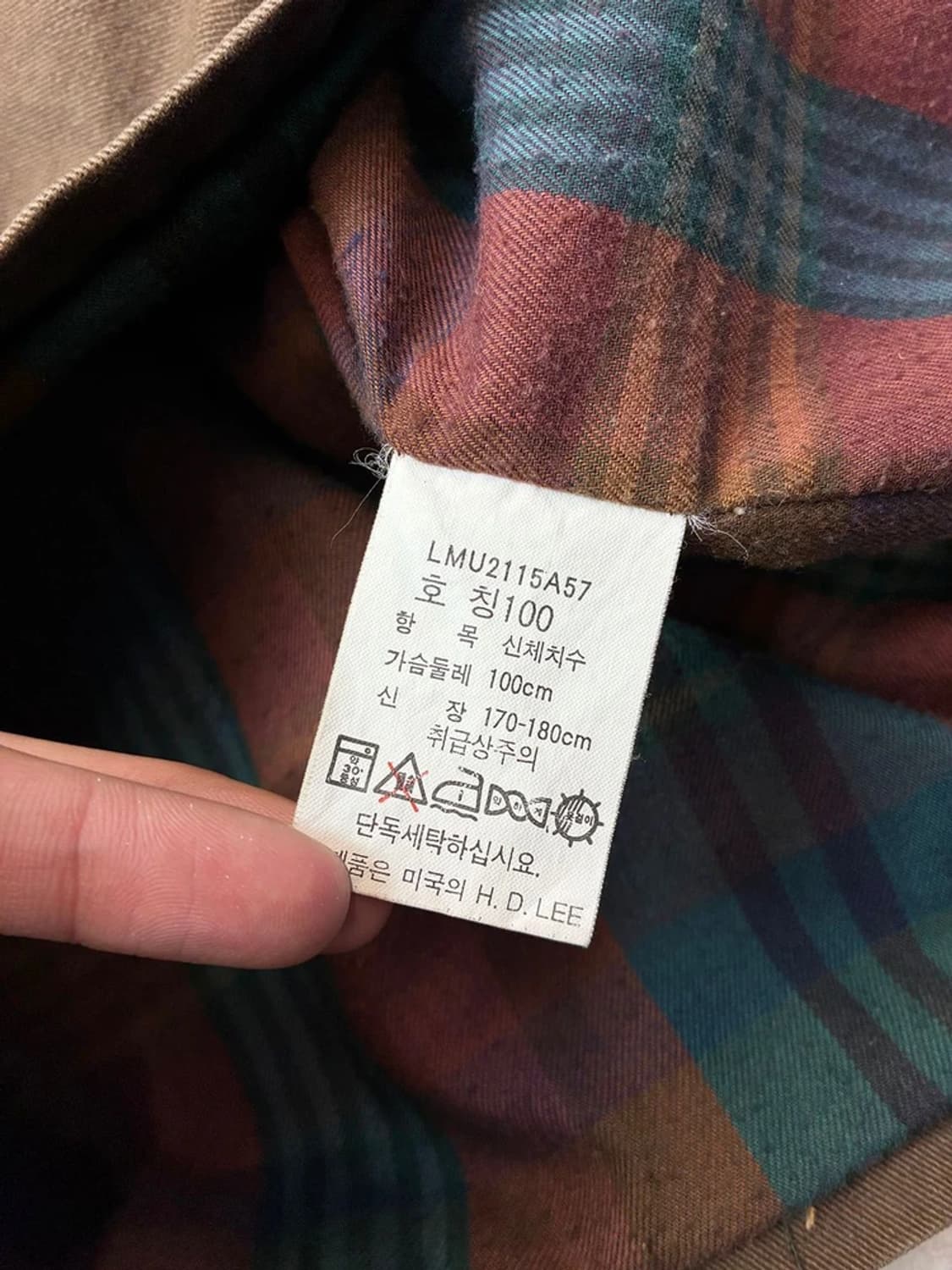 Lee 리 90's 헤비코튼 아이코닉 사파리 자켓 PN6207 상품이미지8