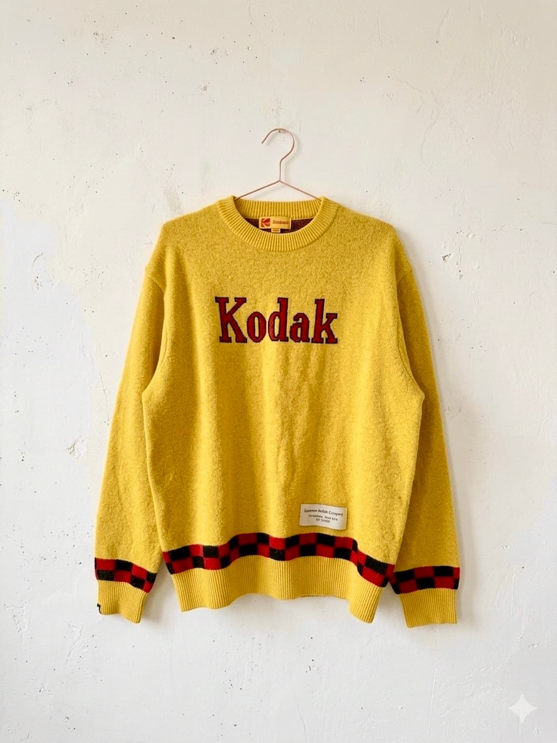 코닥(KODAK) 레트로 체커보드 니트 상품이미지1