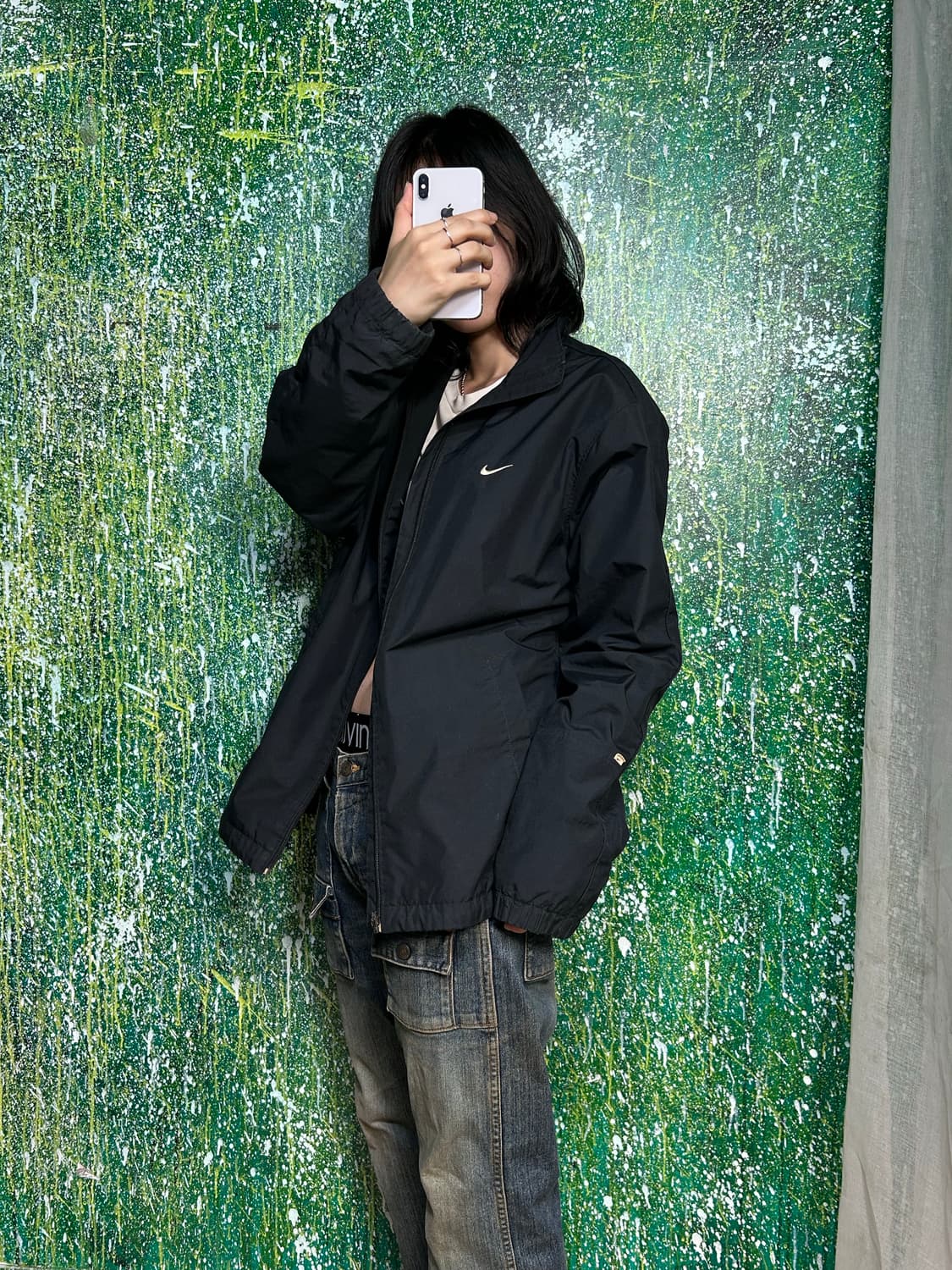 나이키 블랙 바람막이 자켓 L 상품이미지3