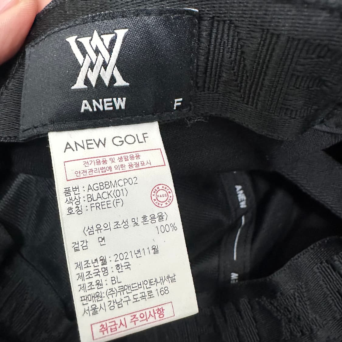 ANEW GOLF 어뉴 골프 볼캡 모자 블랙 F 상품이미지6