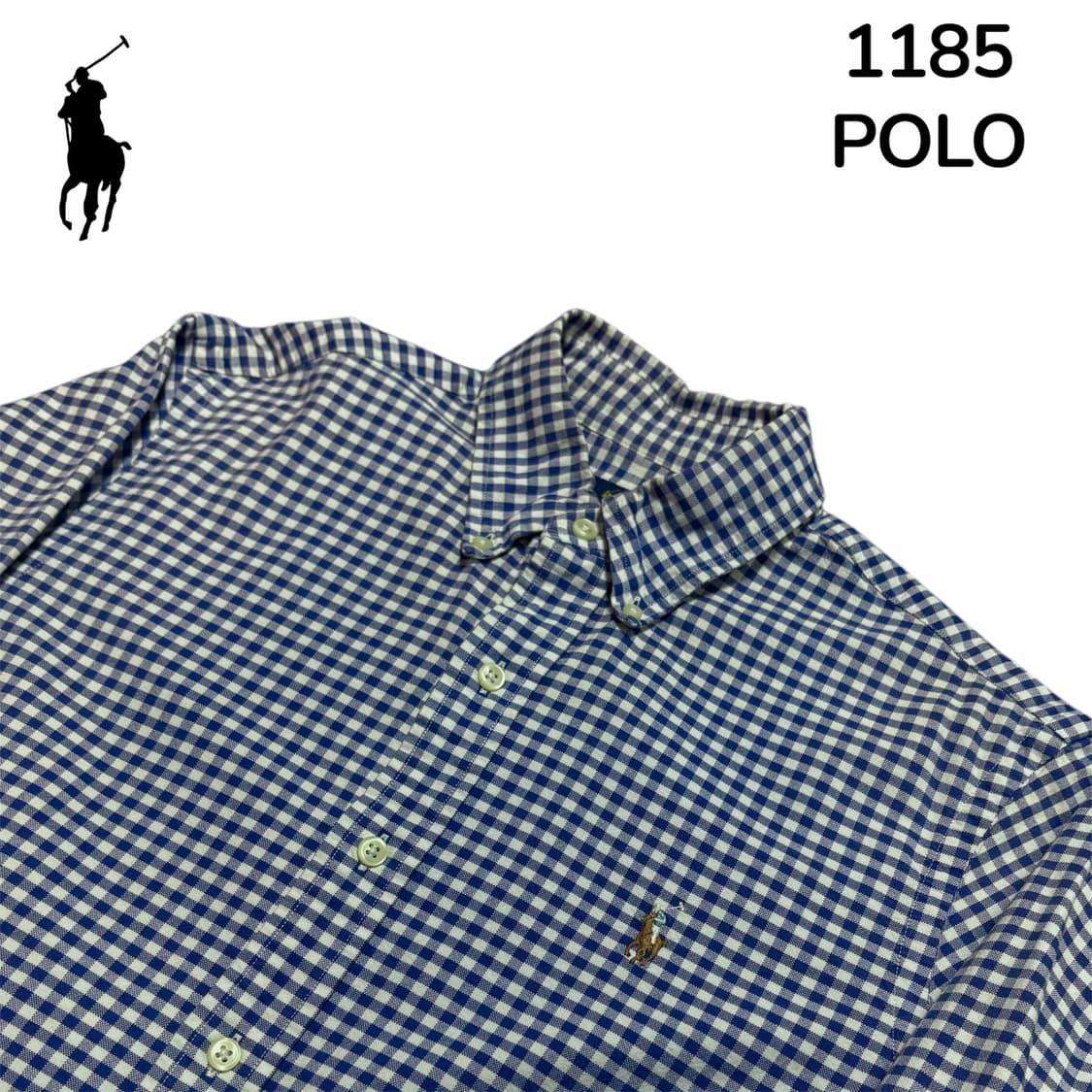 폴로 블루 신형 체크 셔츠 S 상품이미지4