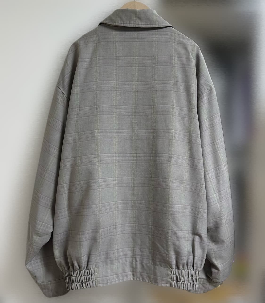 발렌시아가 체크 패턴 블루종 자켓 상품이미지2