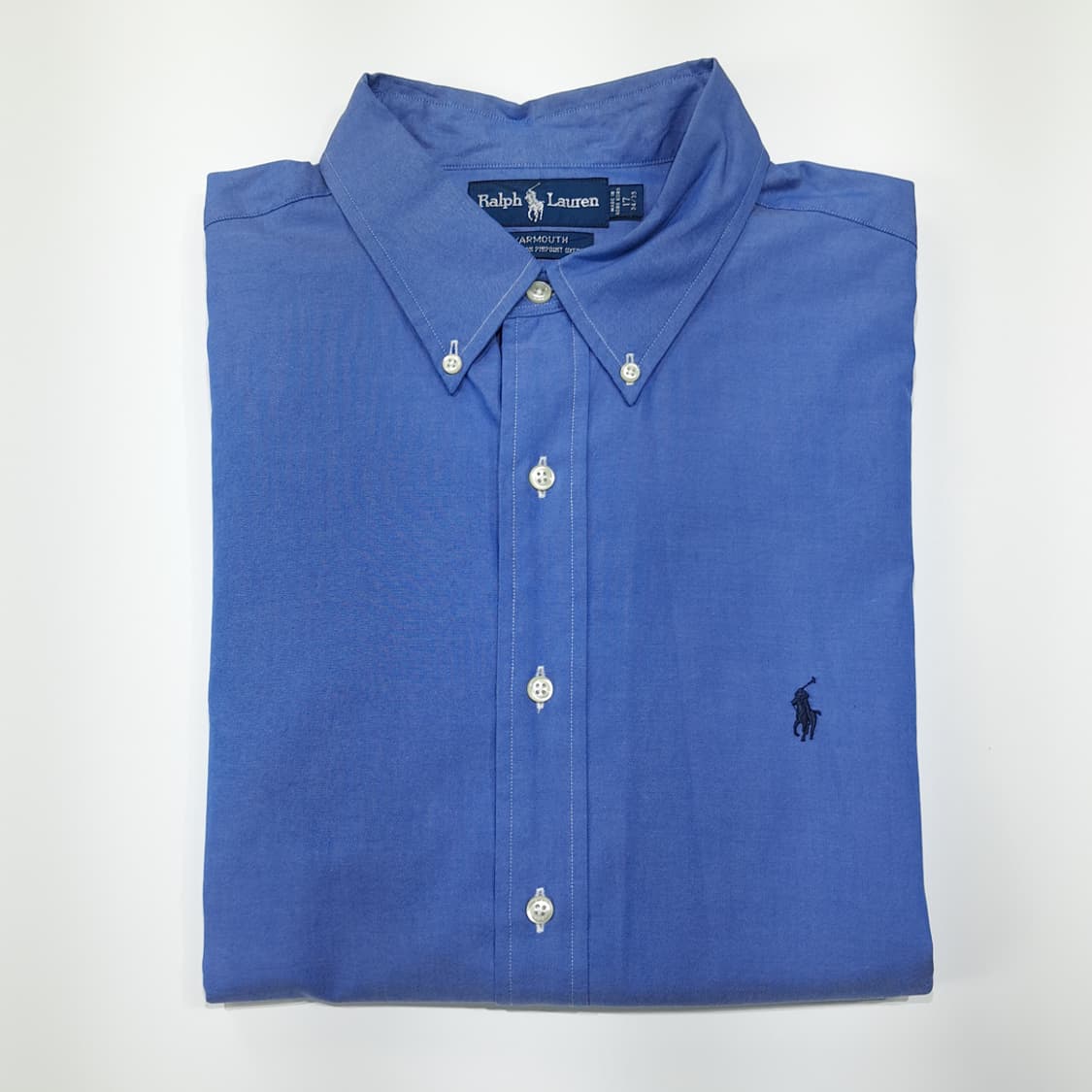 CL253 4XL 폴로 90s 홍콩판 코튼 버튼다운 블루 셔츠 남방 상품이미지8