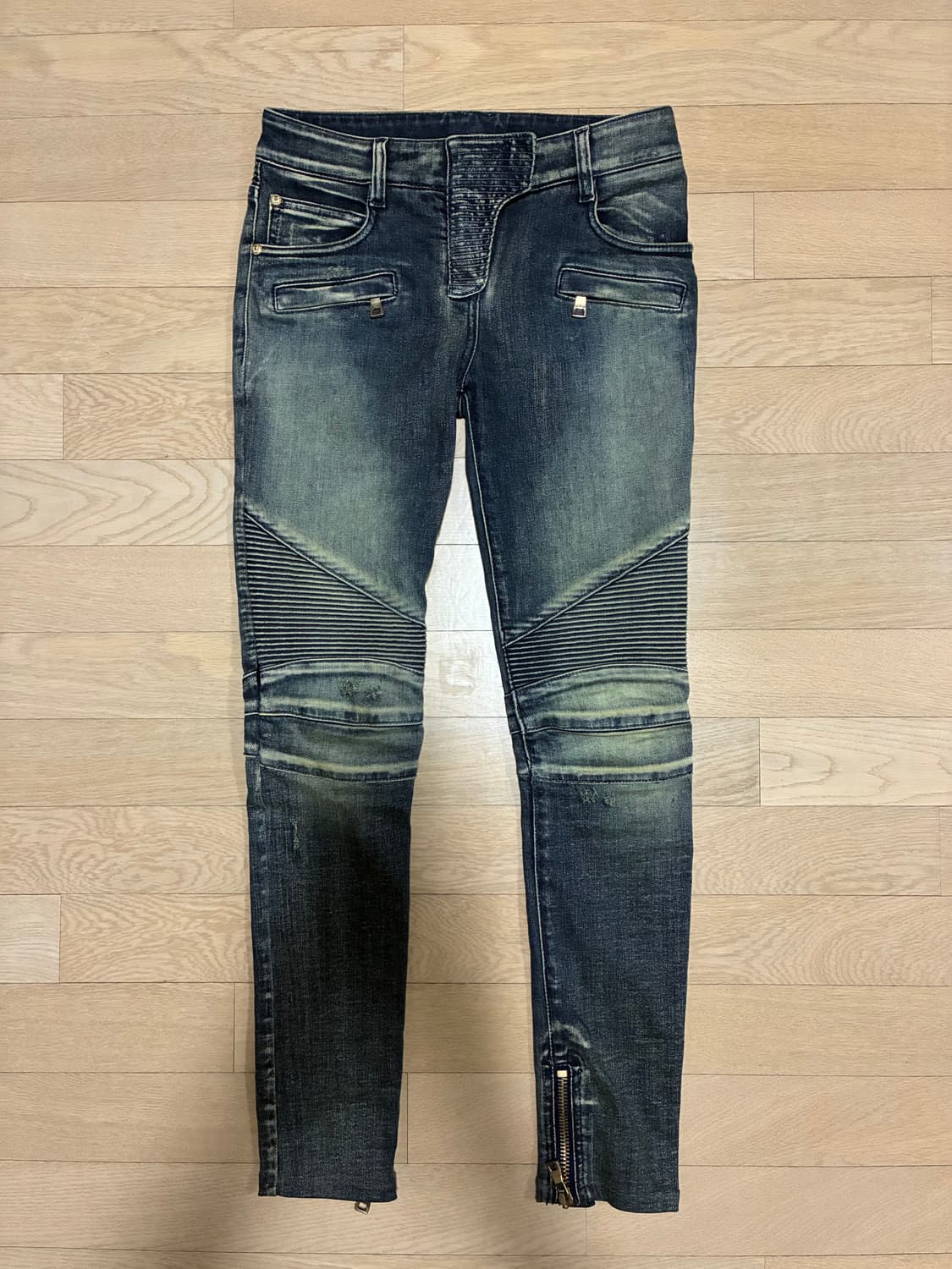 발망 클래식 슬림핏 녹워싱 바이커진 상품이미지5