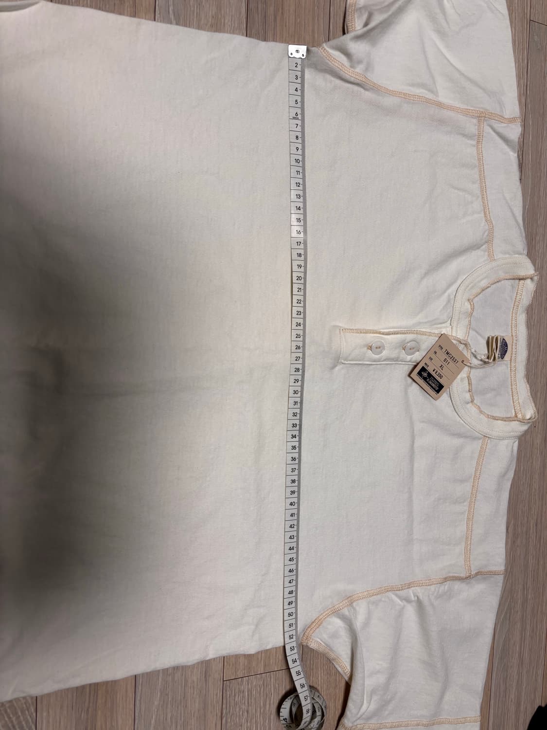 토이즈맥코이 헨리낵 반팔티셔츠 블랙 오프화이트 TMC2537 상품이미지3