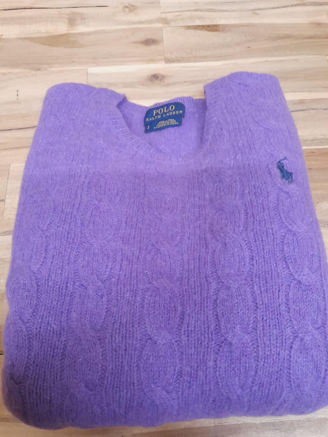 폴로 양모니트  라일락 S 55 상품이미지1
