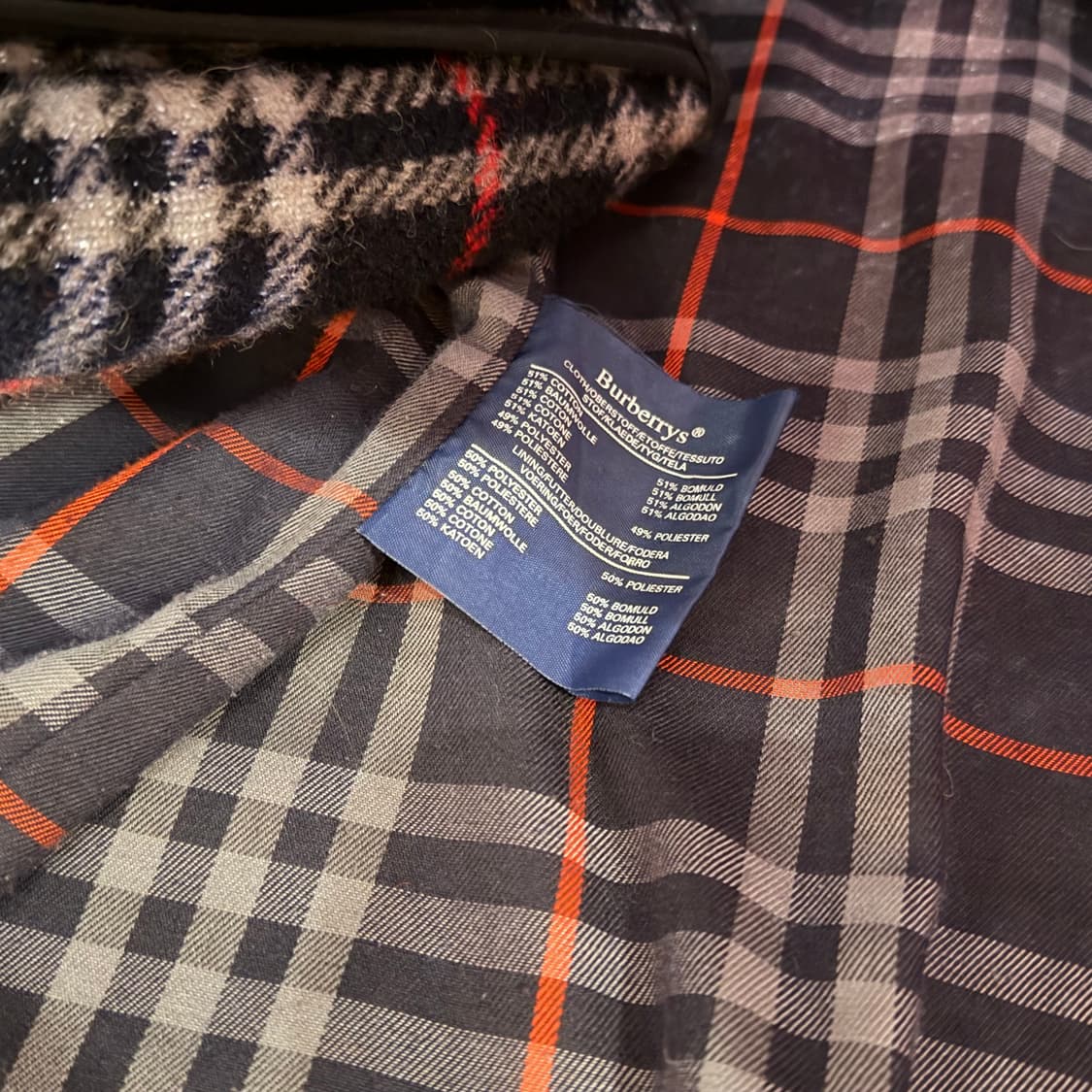 버버리 남성 네이비 트렌치 코트 L 상품이미지7