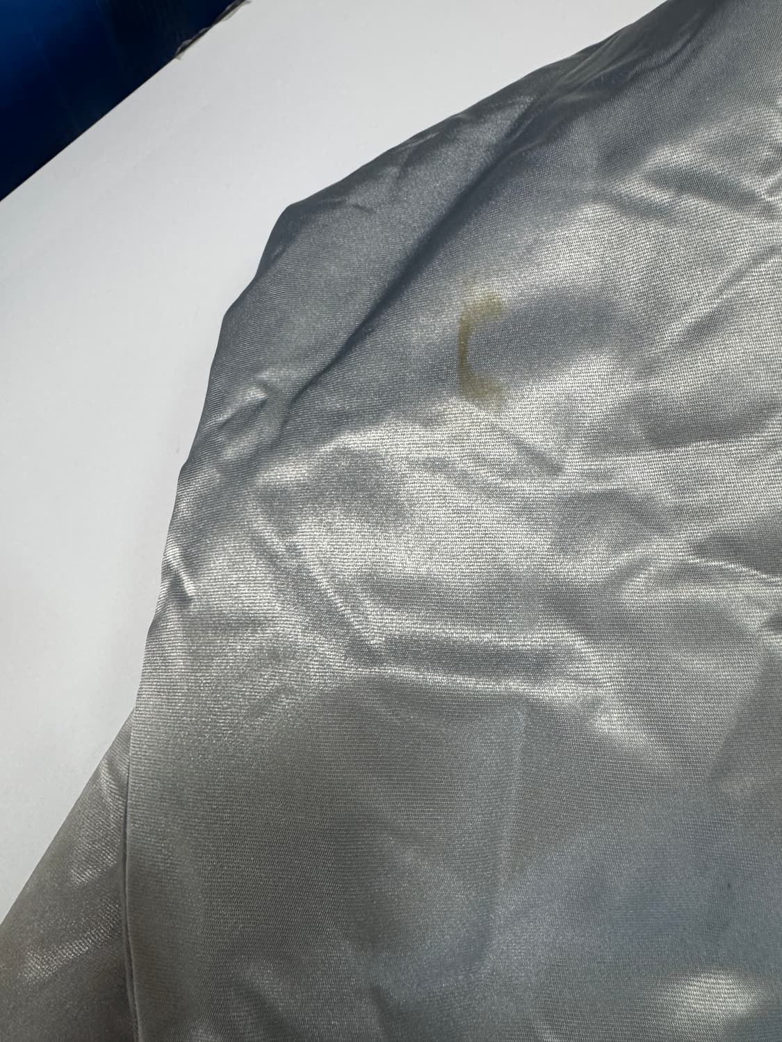 MLB 뉴욕 양키스 실버 오버핏 바시티 패딩 자켓 상품이미지5