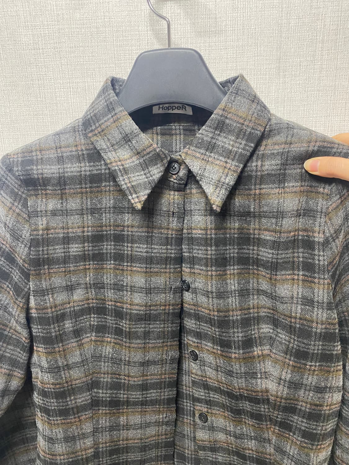 아워캐비넷 체크 셔츠 상품이미지2