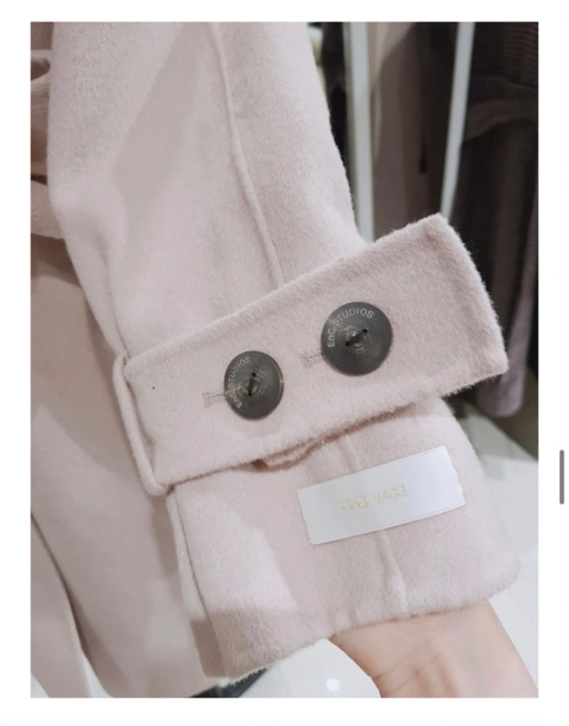 (정가60만원 거의새상품)EnC 폭스퍼 코트 거의새것 상품이미지5