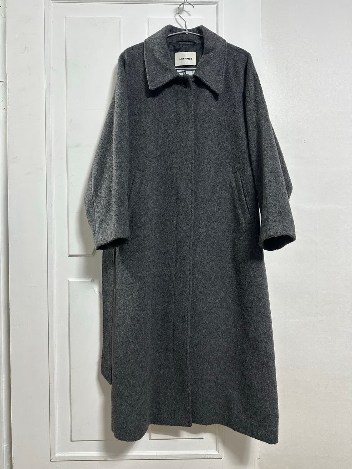 인사일런스 우먼 래글런 알파카 로브 코트 상품이미지1