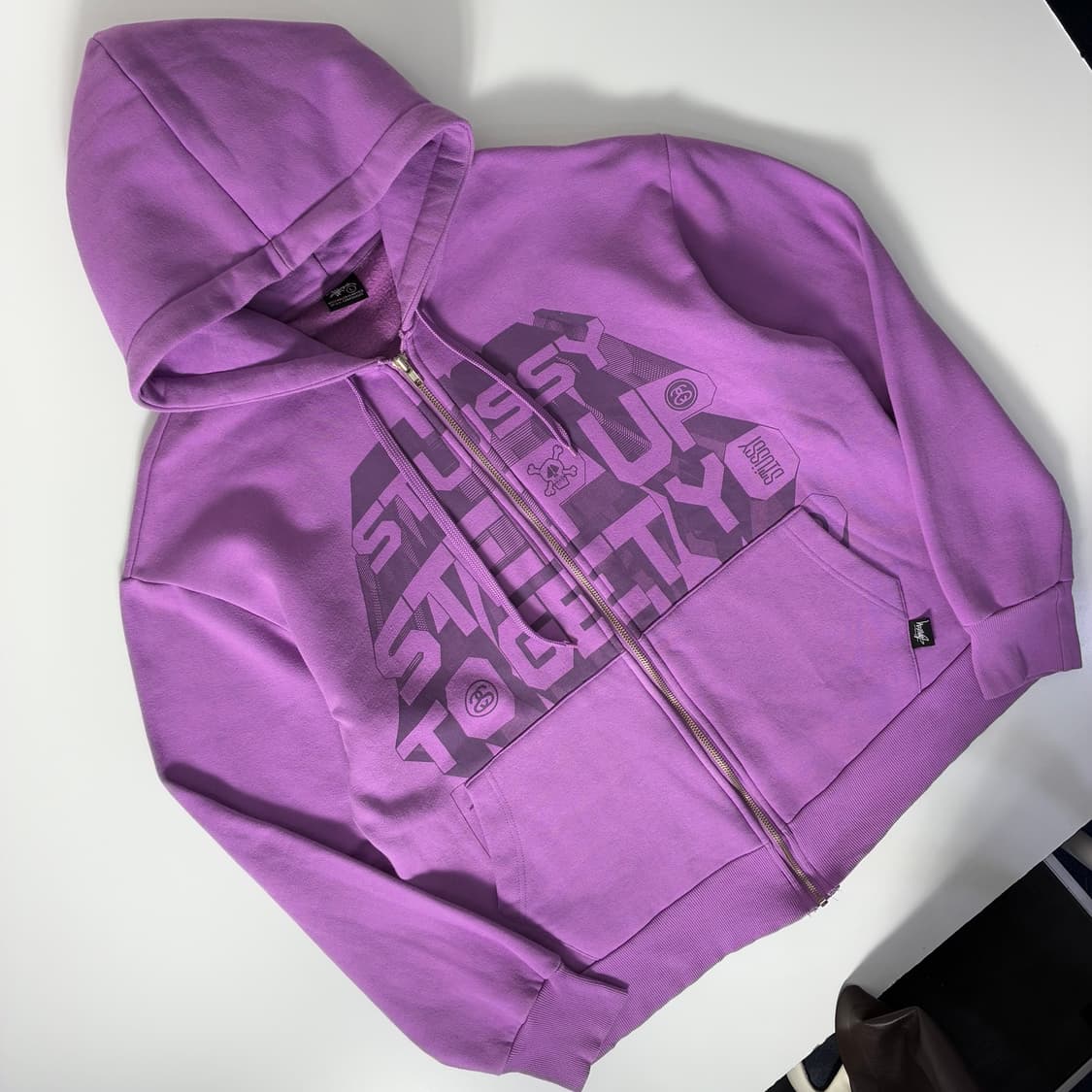 Stussy 스투시 90’s 카툰 스펠 후드집업 상품이미지2