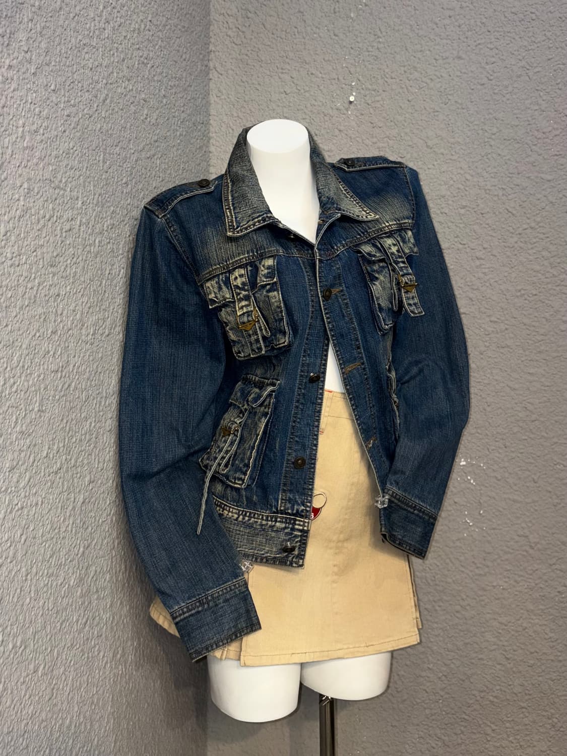워시드 포켓 데님자켓 상품이미지1