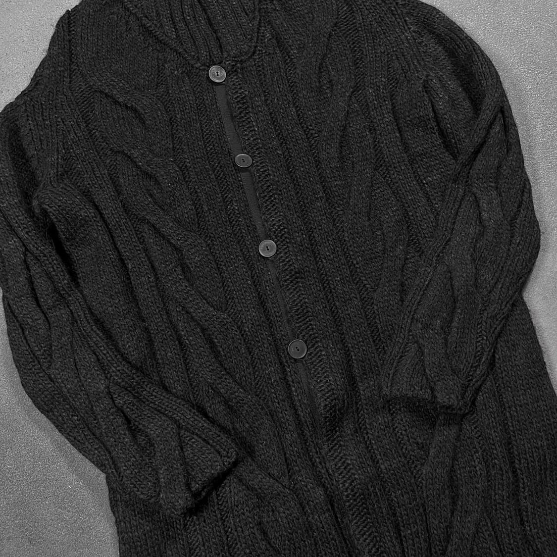 Transit 트랜짓 하이넥 울 니트 롱 가디건 자켓 상품이미지2