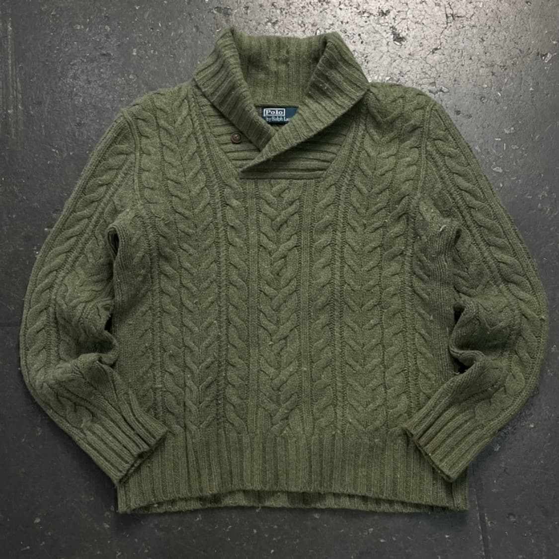 95 폴로 랄프로렌 숄카라 꽈배기 니트 상품이미지1