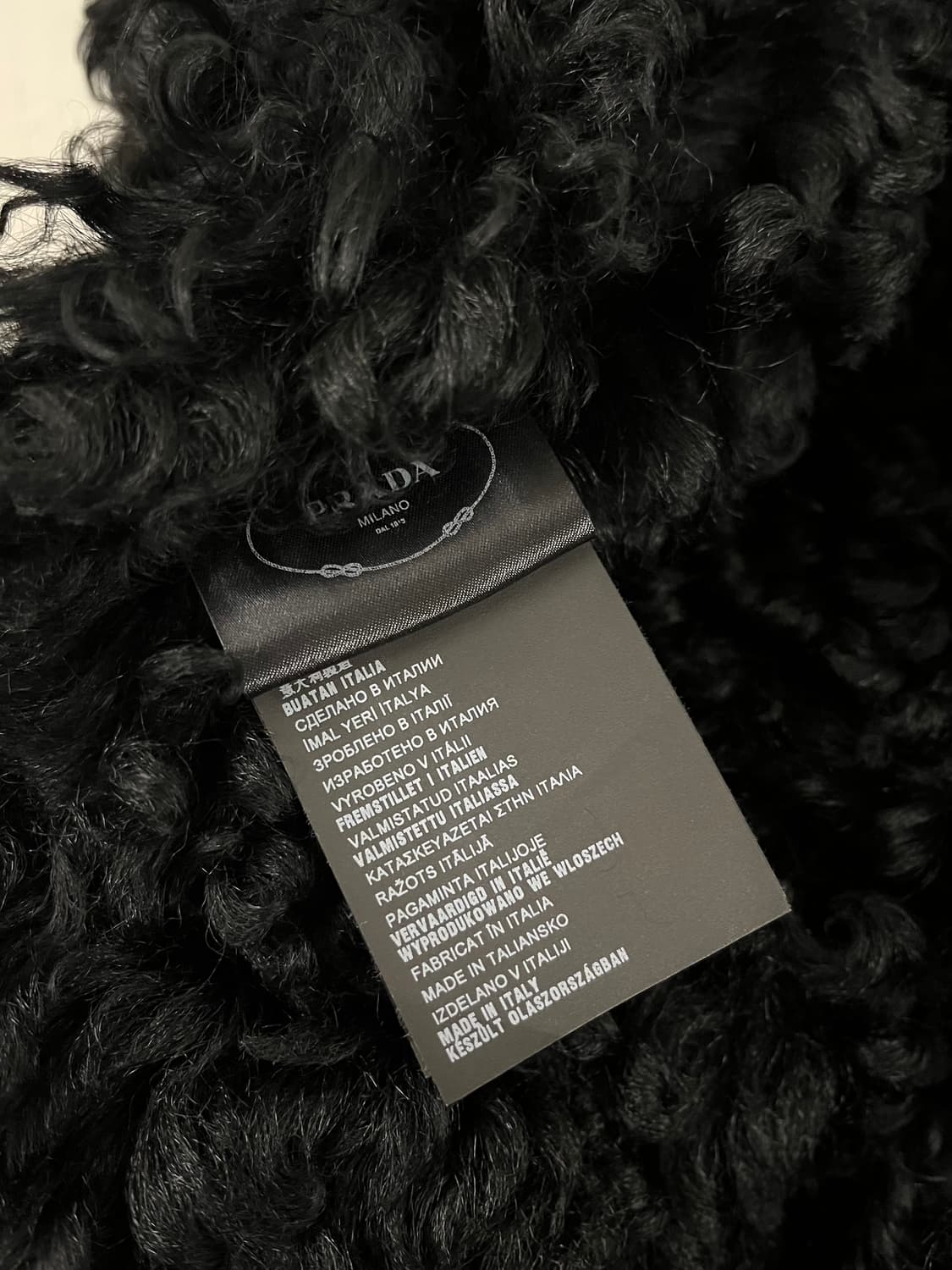 프라다 2014FW 런웨이 램스퍼 시어링 무스탕 코트 상품이미지5