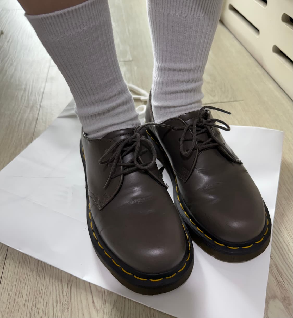 닥터마틴 1461 3홀 더비슈즈 그레이 상품이미지2