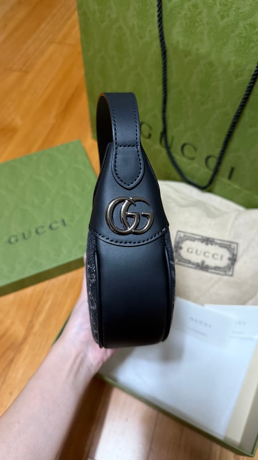 구찌 오피디아 GG 미니백 그레이 블랙 데님 상품이미지2