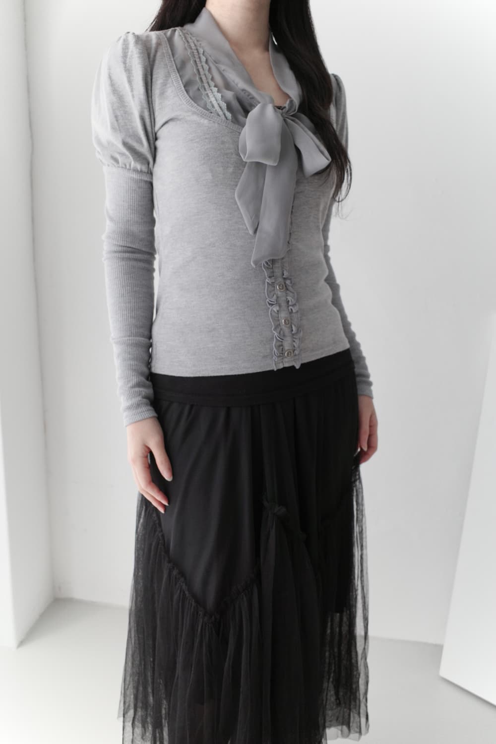 ribbon puff long sleeve 상품이미지5