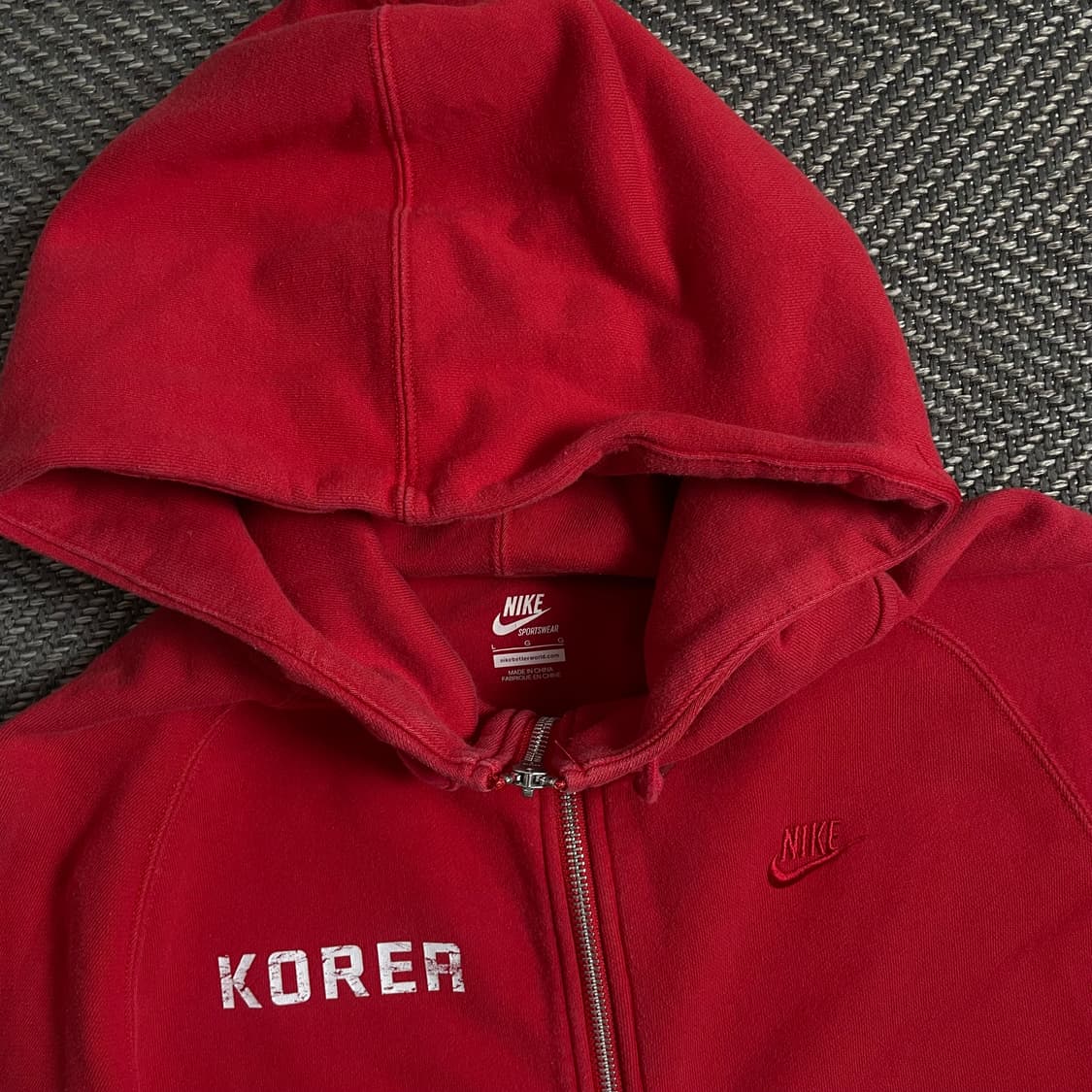 나이키 코리아 국대 스웻 후드집업 레드y 4659 상품이미지6