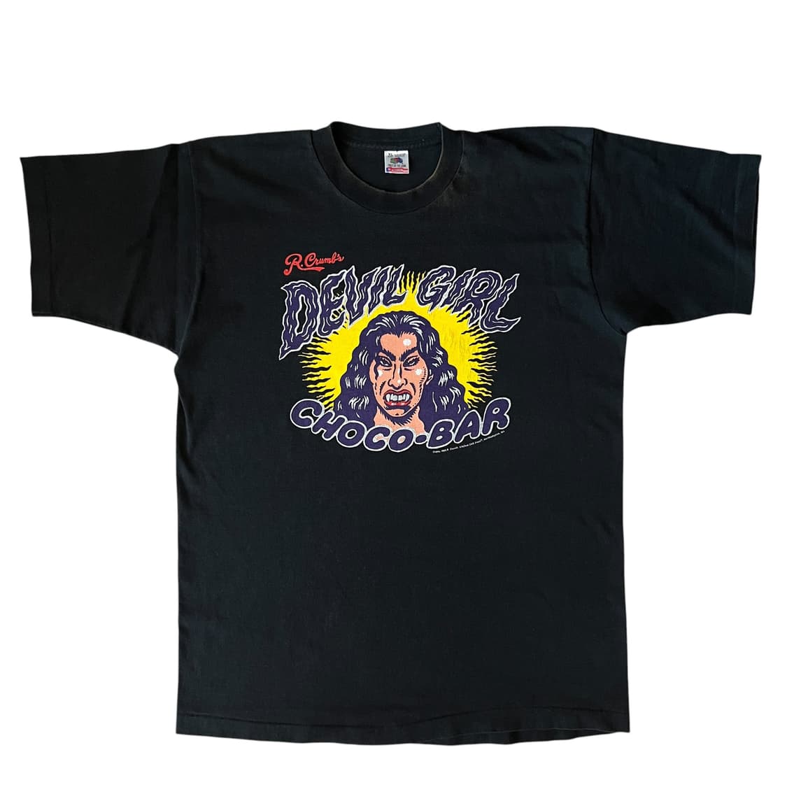 빈티지 90s R Crumb Devil Girl 티셔츠 상품이미지1