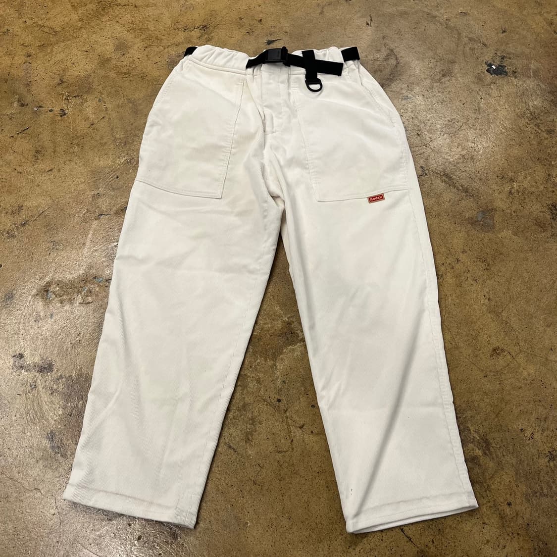 [정품/M] 코닥 벨트 코듀로이 팬츠 아이보리 b14 상품이미지2