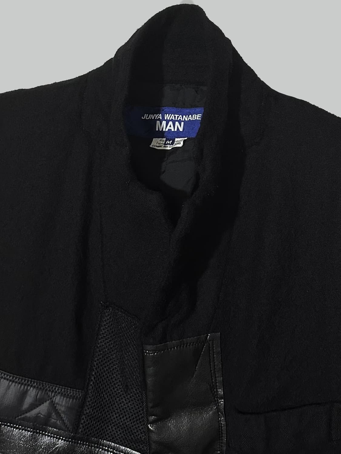 준야 와타나베 23aw 축융 울 패치워크 코트 상품이미지4