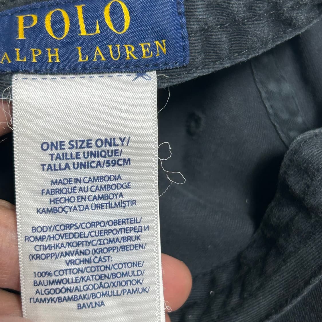 Polo Ralph Lauren 레드포니 블랙 볼캡 상품이미지3