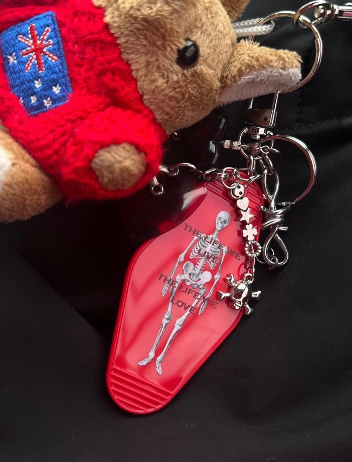 Skull Keyring Red 상품이미지4