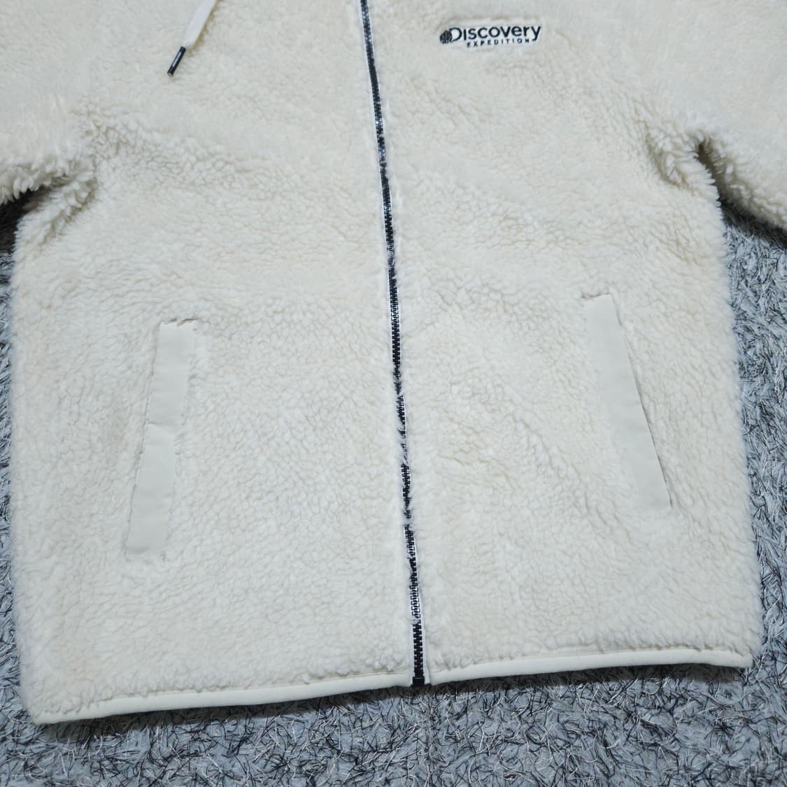 디스커버리)95 남자 뽀글이 후드집업 양털 / 왕눈이샵 상품이미지5
