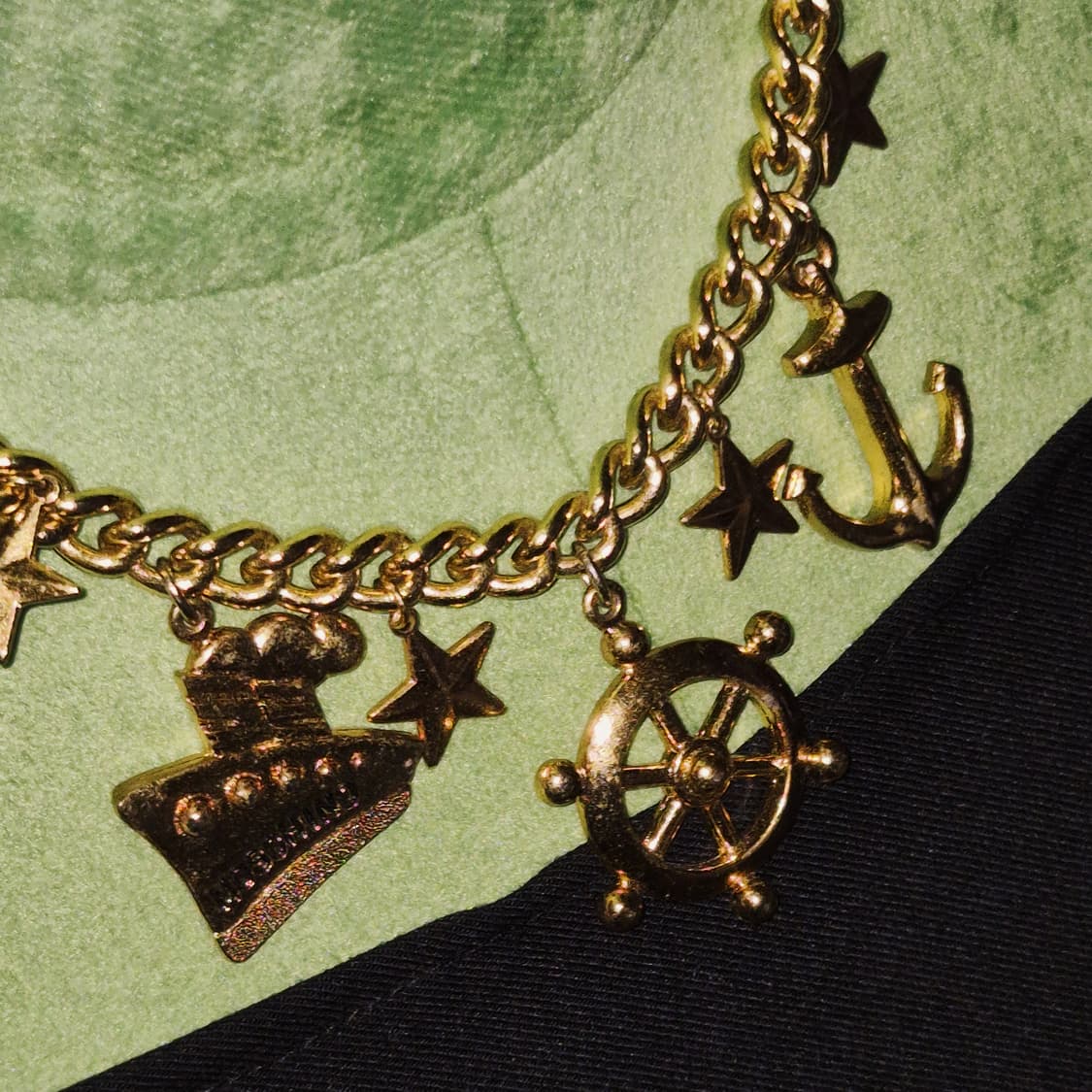 80s 모스키노 빈티지 마린 앵커 볼드 초커 상품이미지10