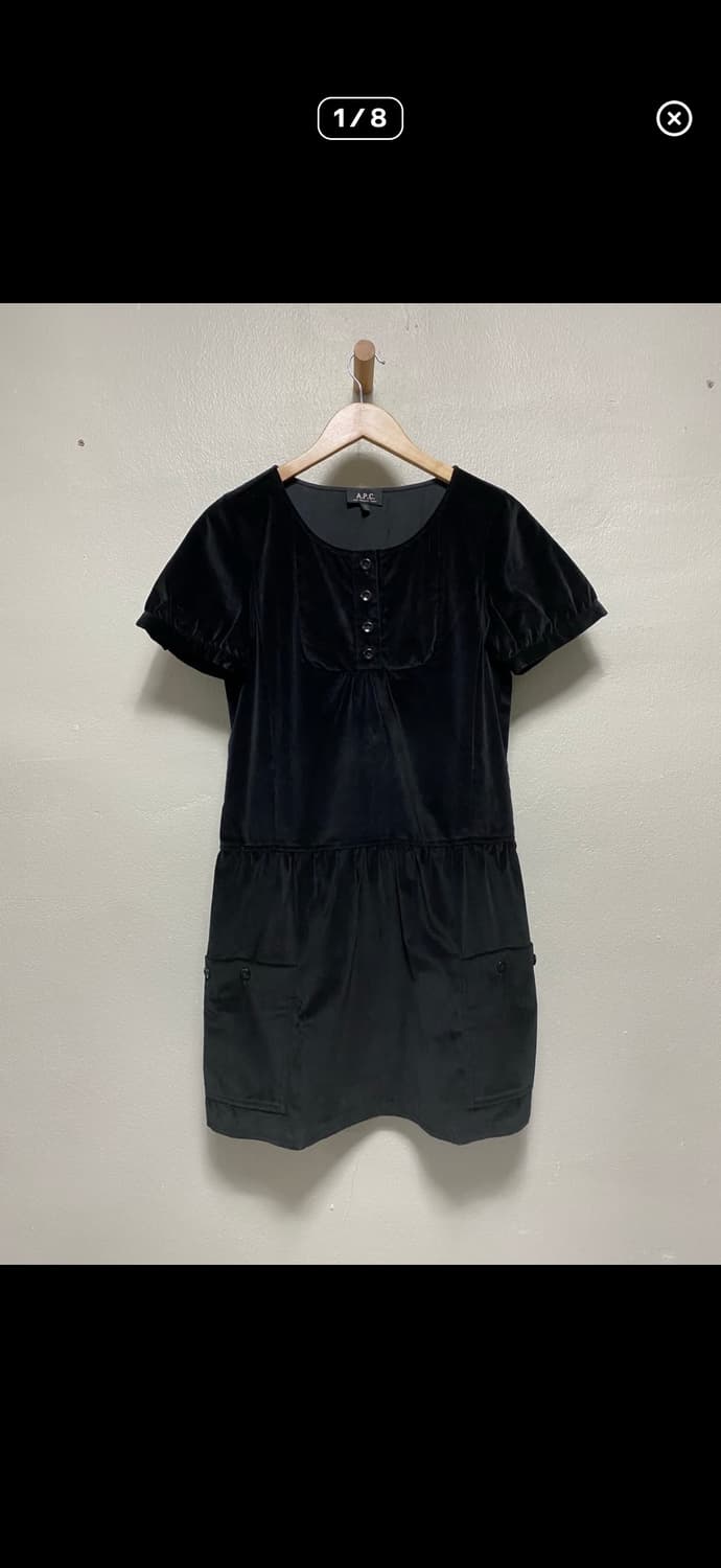 A.P.C. 아페쎄 벨벳 디자인 원피스 상품이미지1