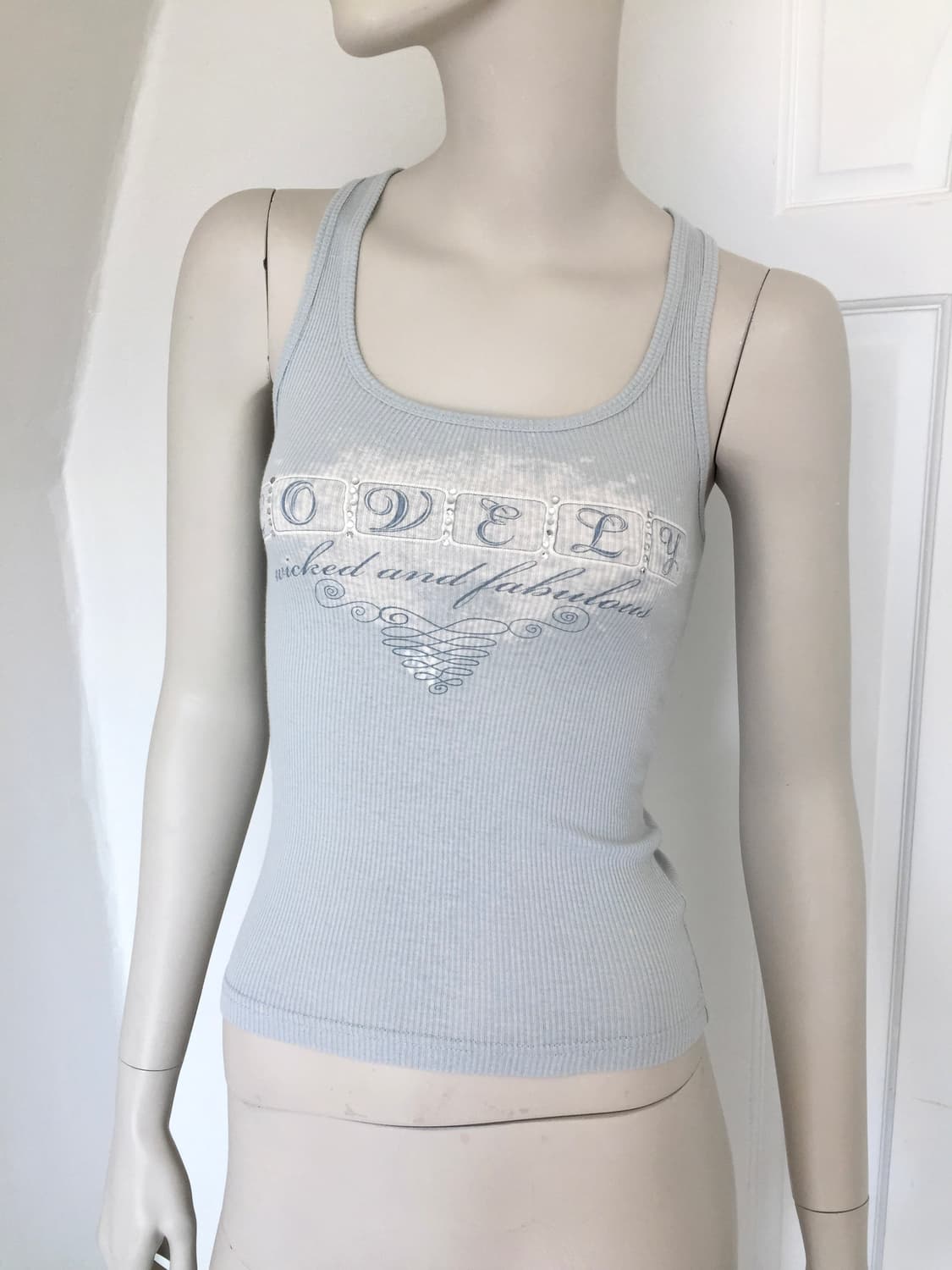 Express Baby Blue Lettering Top 상품이미지1
