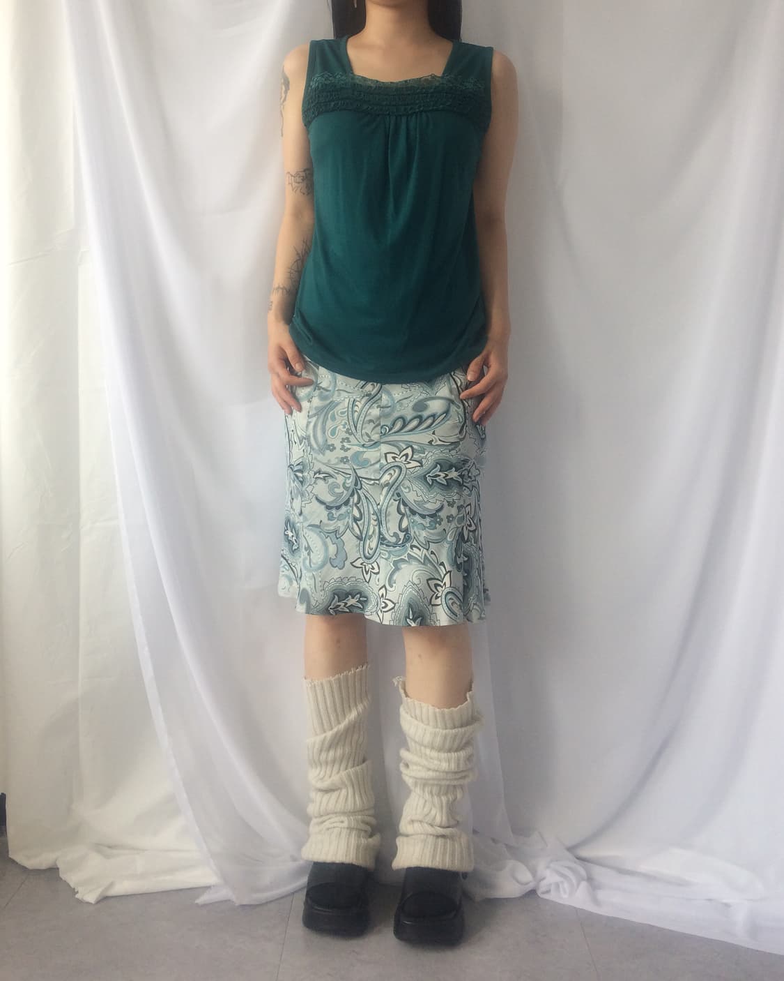 Lace point sleeveless 상품이미지5