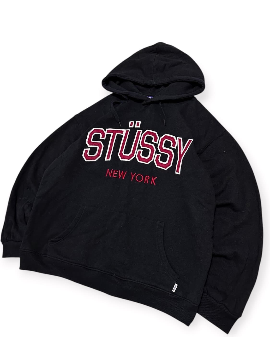 스투시 usa 뉴욕 블랙 후드티 상품이미지3