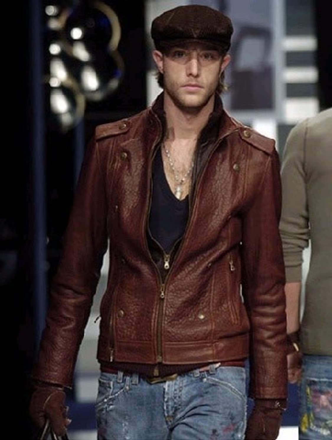 돌체앤가바나 아카이브 레더자켓 상품이미지1