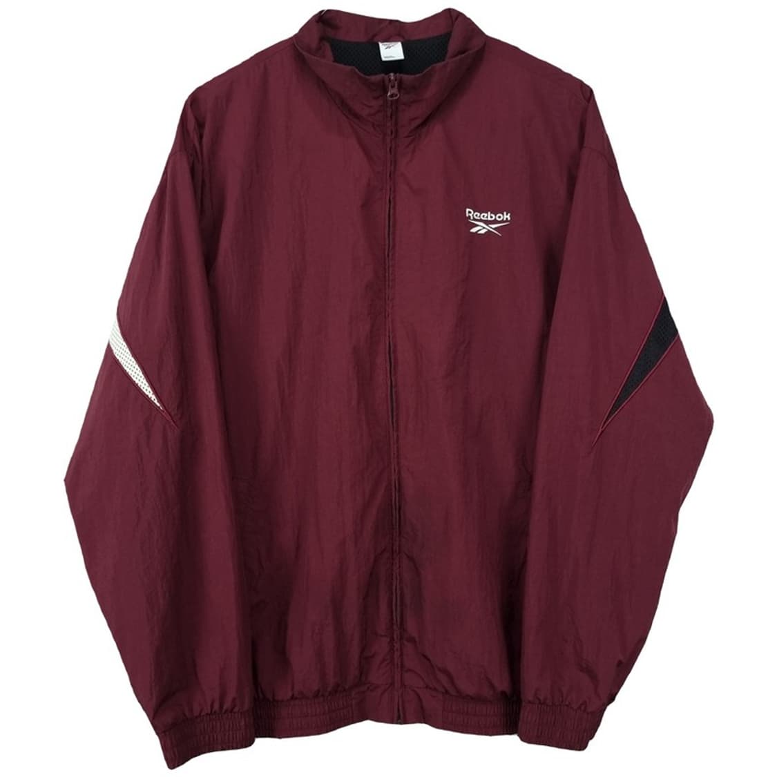 [리복] 빅로고 오버핏 바람막이 자켓 버건디 M20050 상품이미지2