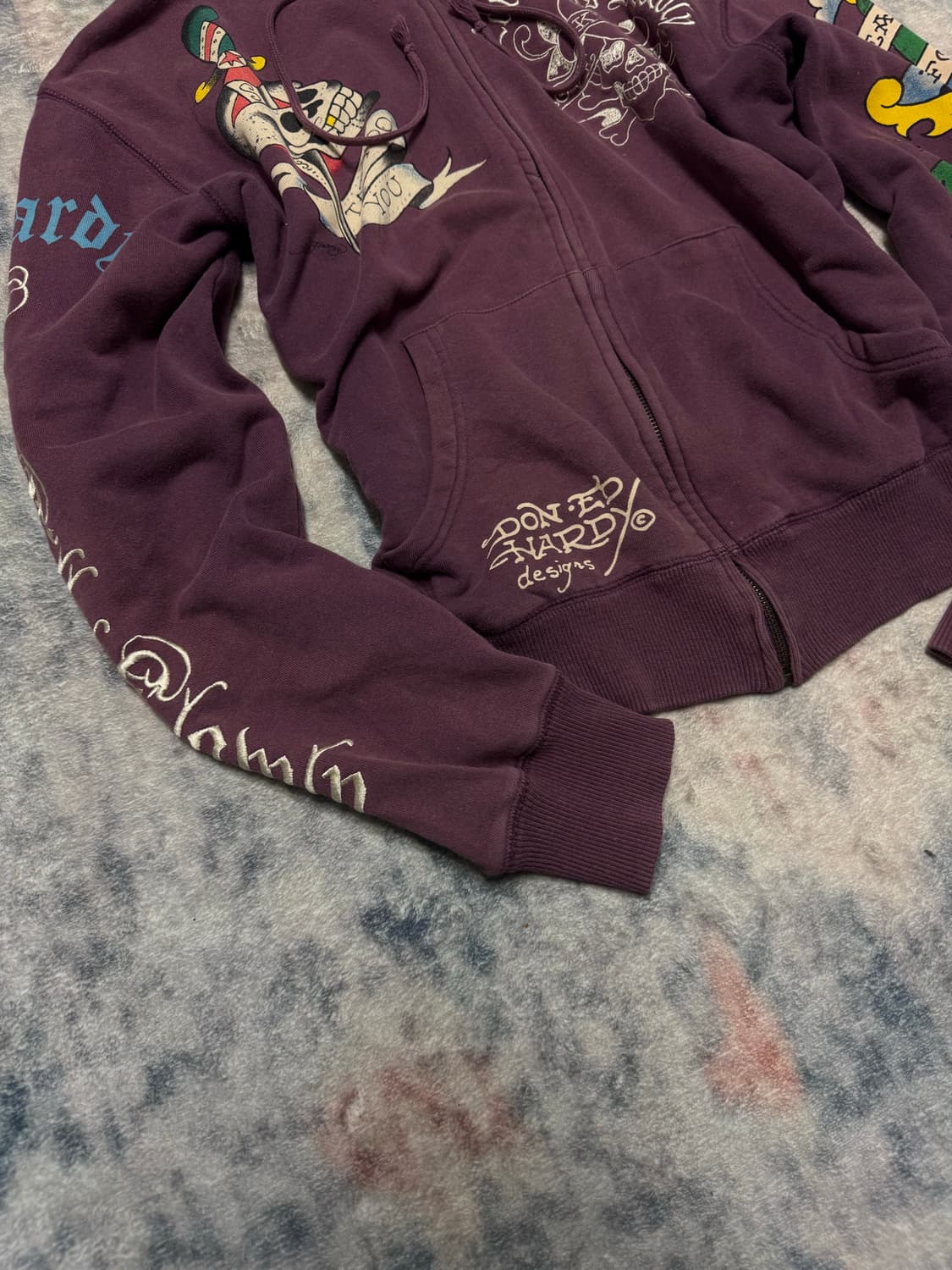 Ed hardy 00s embroid tatto hoodie 상품이미지5