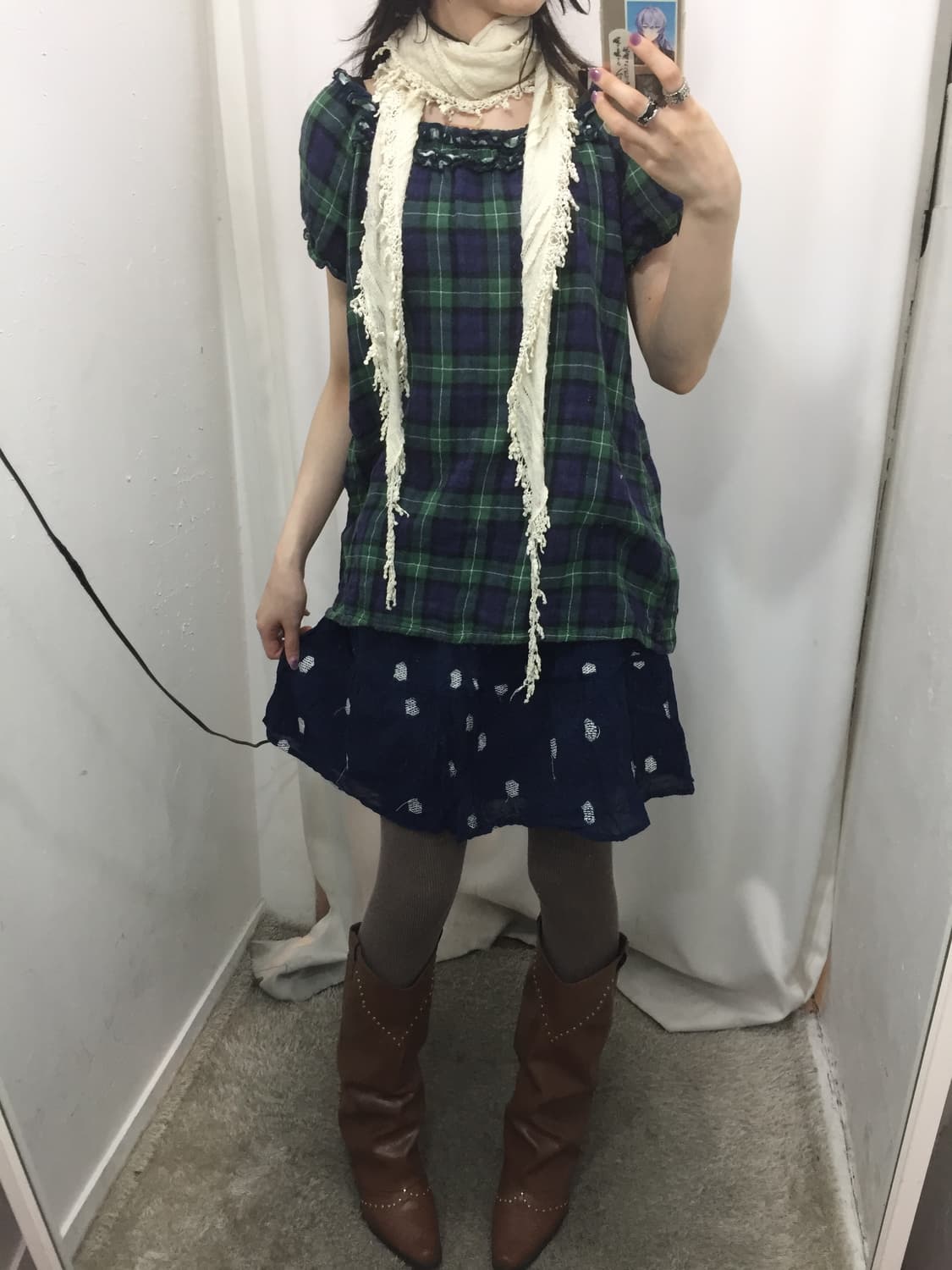 블루 체크 소녀 🐳 상품이미지4