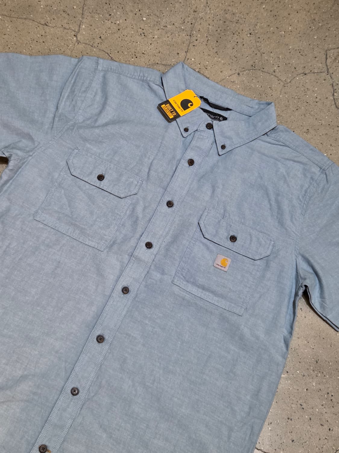  Carhartt 칼하트 데님블루 반팔셔츠 상품이미지1
