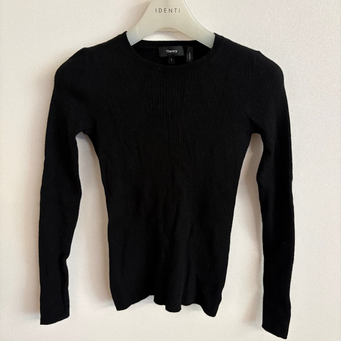 Theory 띠어리 블랙 골지 니트 S 상품이미지1