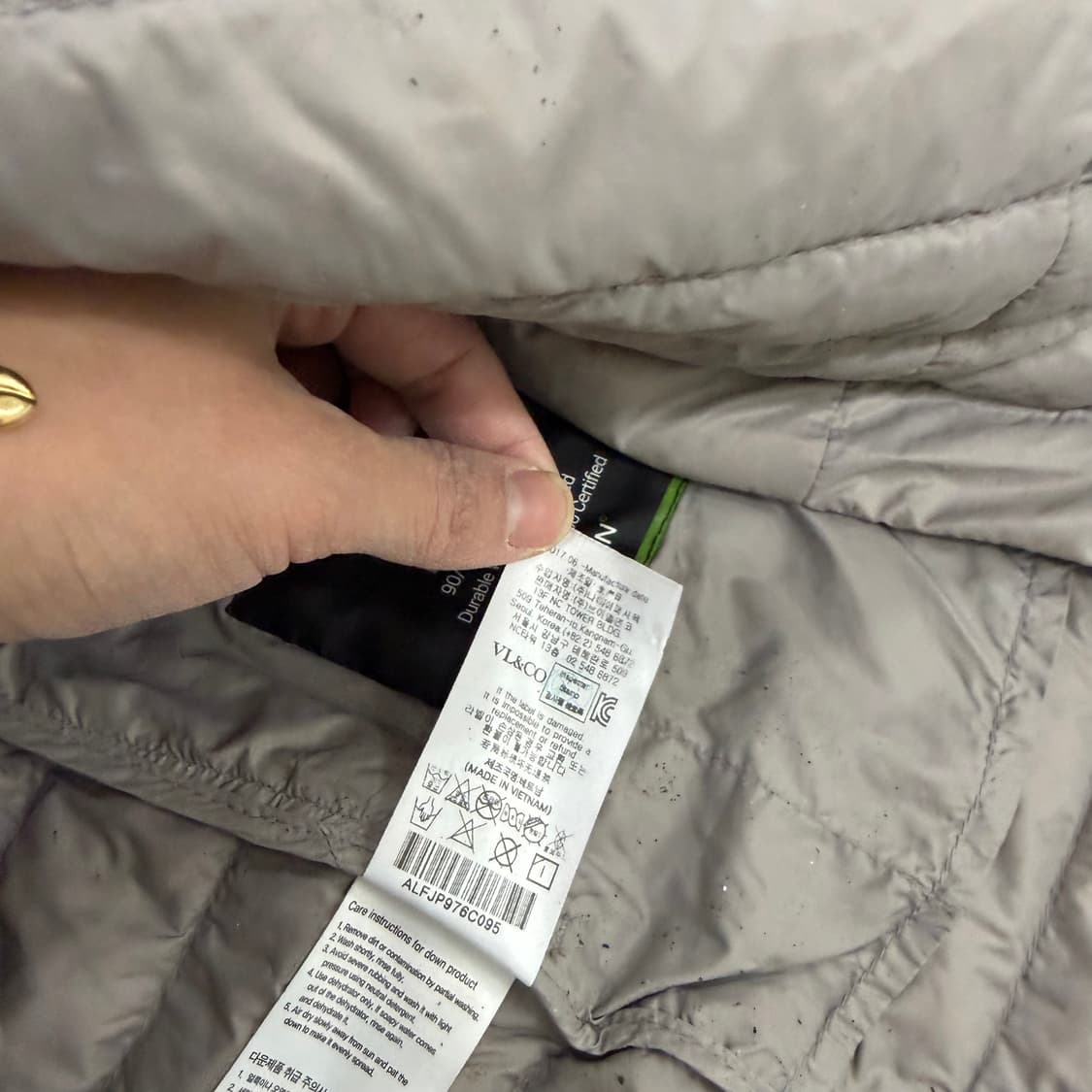 95 루이까스텔 여성 구스 롱 패딩조끼 0127H1 상품이미지5