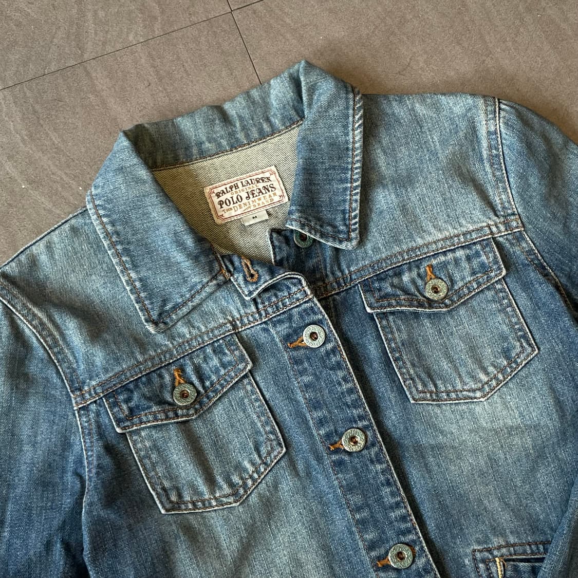 폴로 국내 두산 정품 여성 여자 데님 자켓 상품이미지3