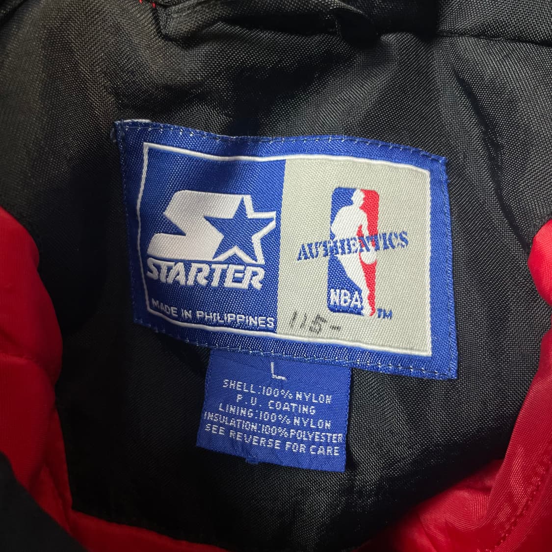 스타터 NBA 시카고불스 아노락 점퍼 자켓 L 상품이미지6
