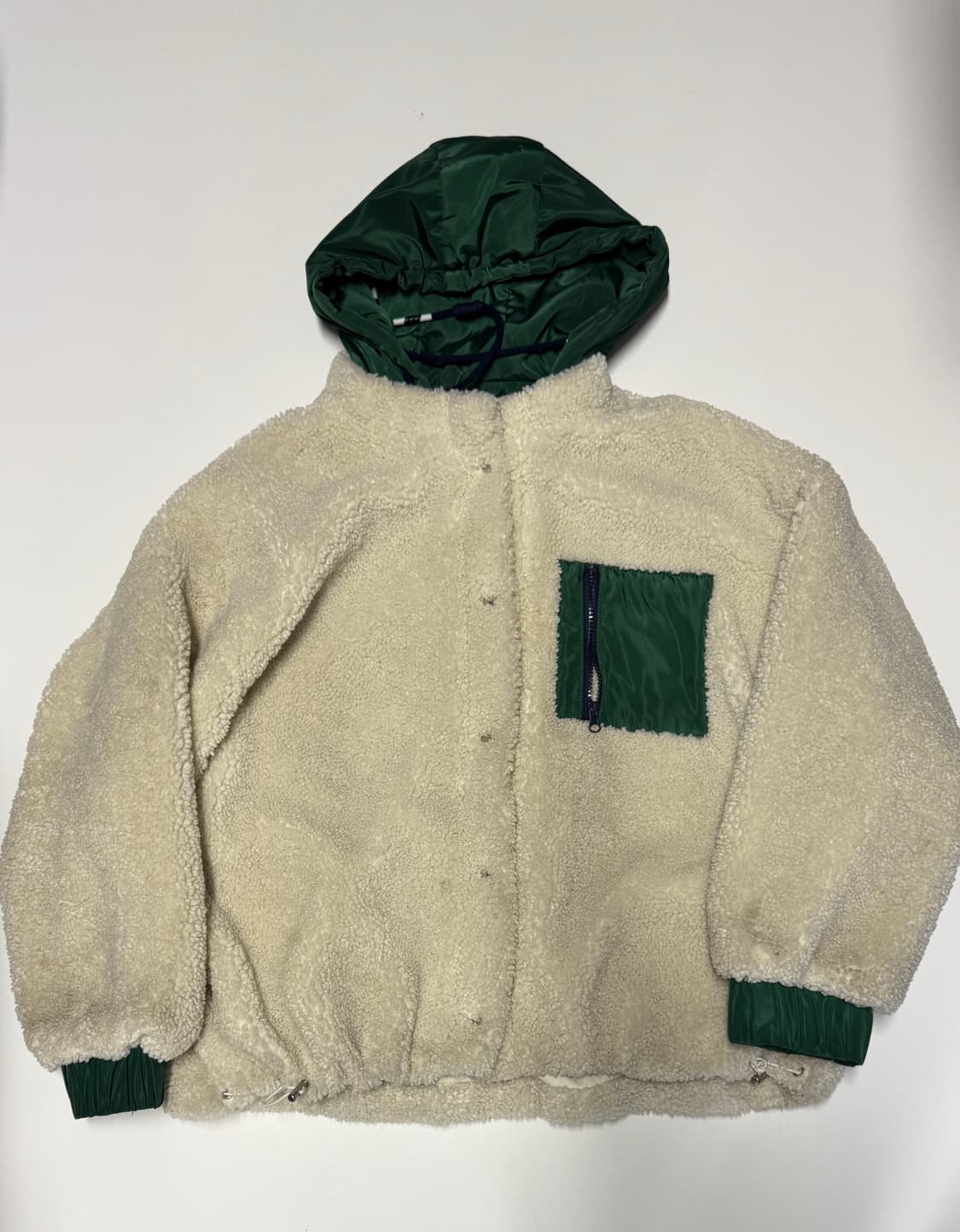 여성 자라 ZARA 빅 사이즈 플리스 후드 자켓 77 ~ 88 상품이미지1