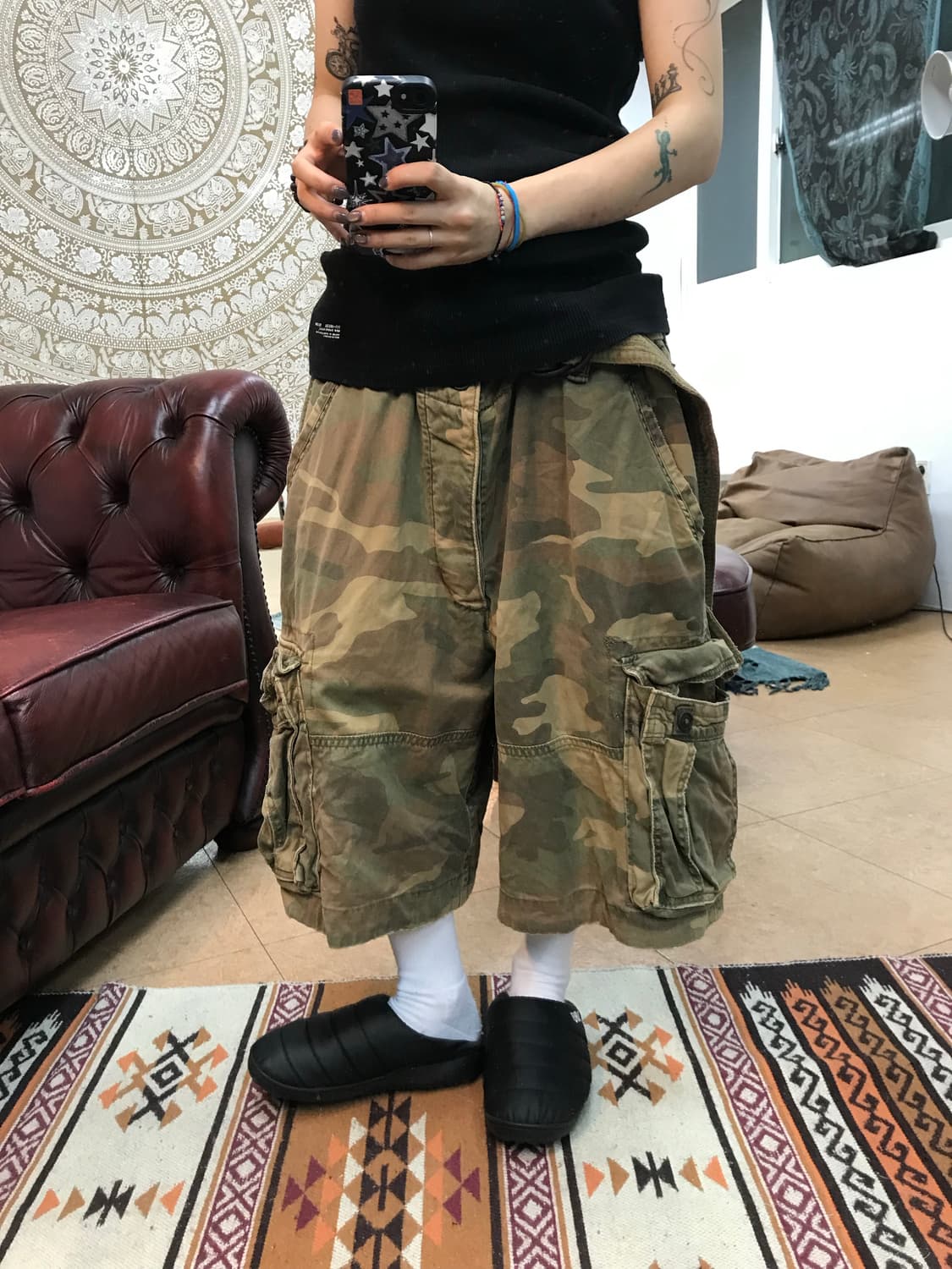 아베크롬비 카모 카고 반바지  상품이미지1