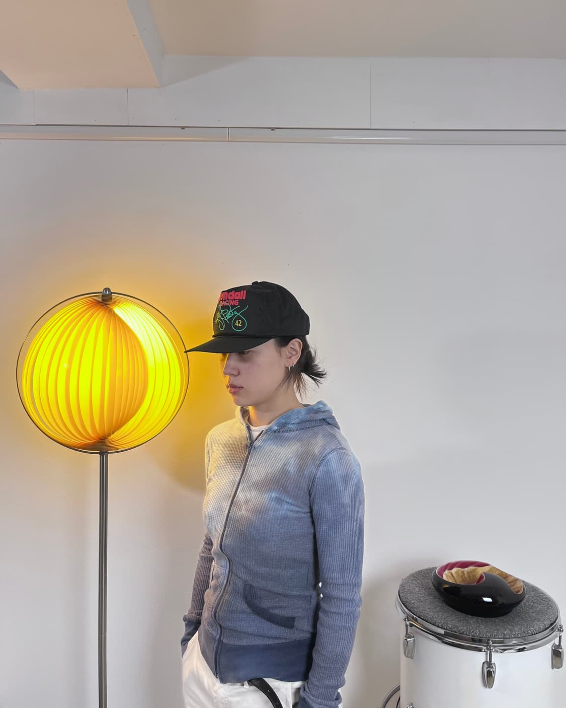 USA 빈티지 타이다이 와플 후드집업 상품이미지1