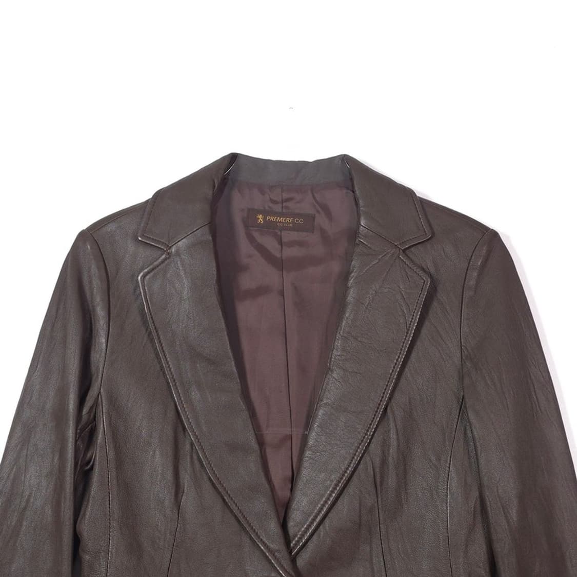 PREMERE CC 천연 양가죽 슬림 블레이저 자켓 상품이미지3