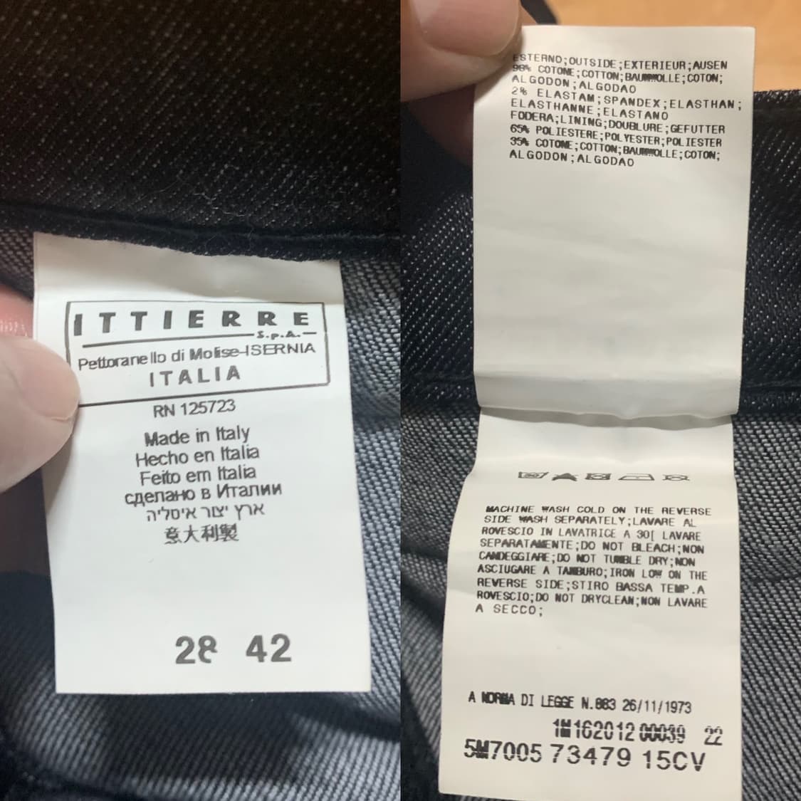 BALMAIN 피에르 발망 by 발망 데님 바이커 데님팬츠(28 사이즈) 상품이미지7