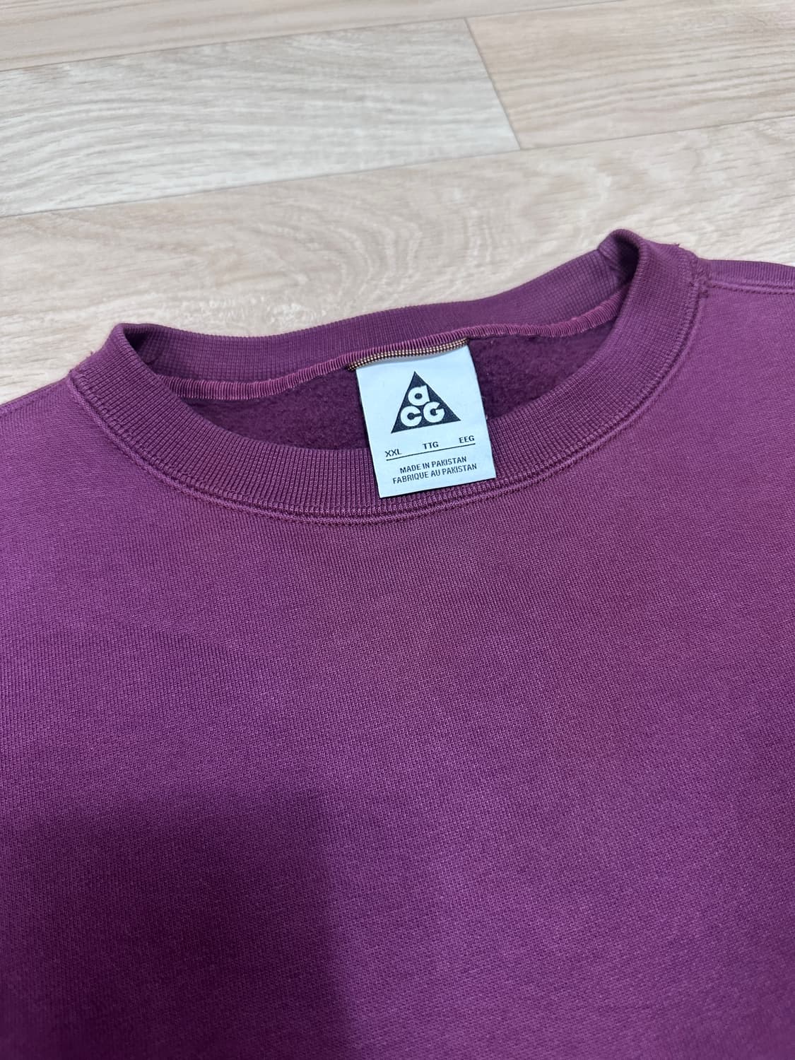 [2XL] 나이키 NRG ACG AOP 크루넥 딥 버건디 스웨트셔츠 상품이미지4